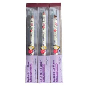 3 Pack - BT21 Minini Liplock Lip Liner Shea Butter and Jojobo Seed Oil, Lil Kiss
